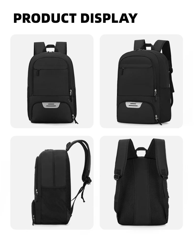 Sports Gym Fitness Yoga Backpack with Shoes Pocket Outdoor Large Camping Hiking Basketball Bag Capacity Soccer Equipment Pack