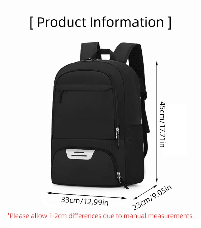 Sports Gym Fitness Yoga Backpack with Shoes Pocket Outdoor Large Camping Hiking Basketball Bag Capacity Soccer Equipment Pack