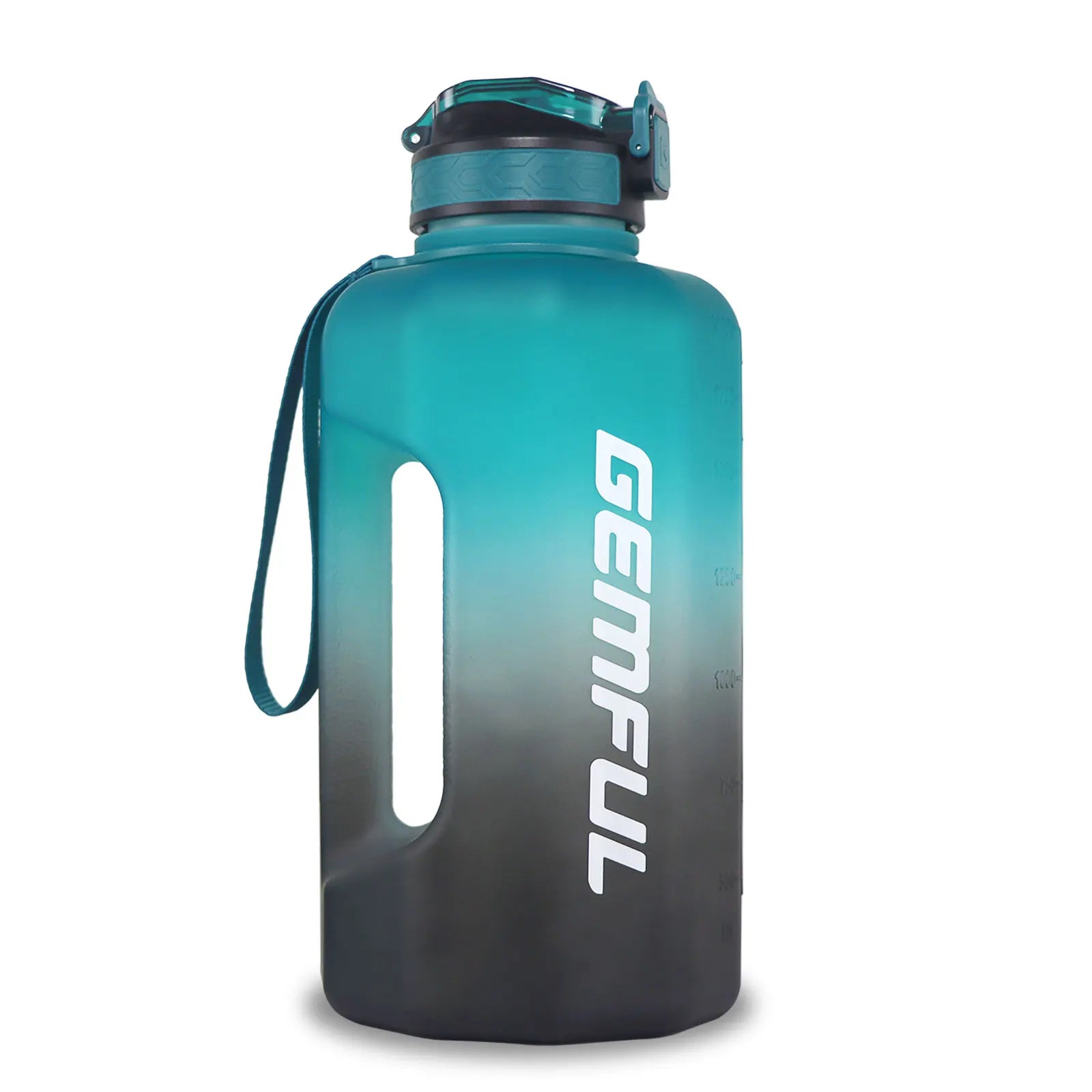 2.2 Liter Water Bottles with Straw Times to Drink Durable Sports Big Jug with Handle Leakproof BPA Free Reusable for Adults