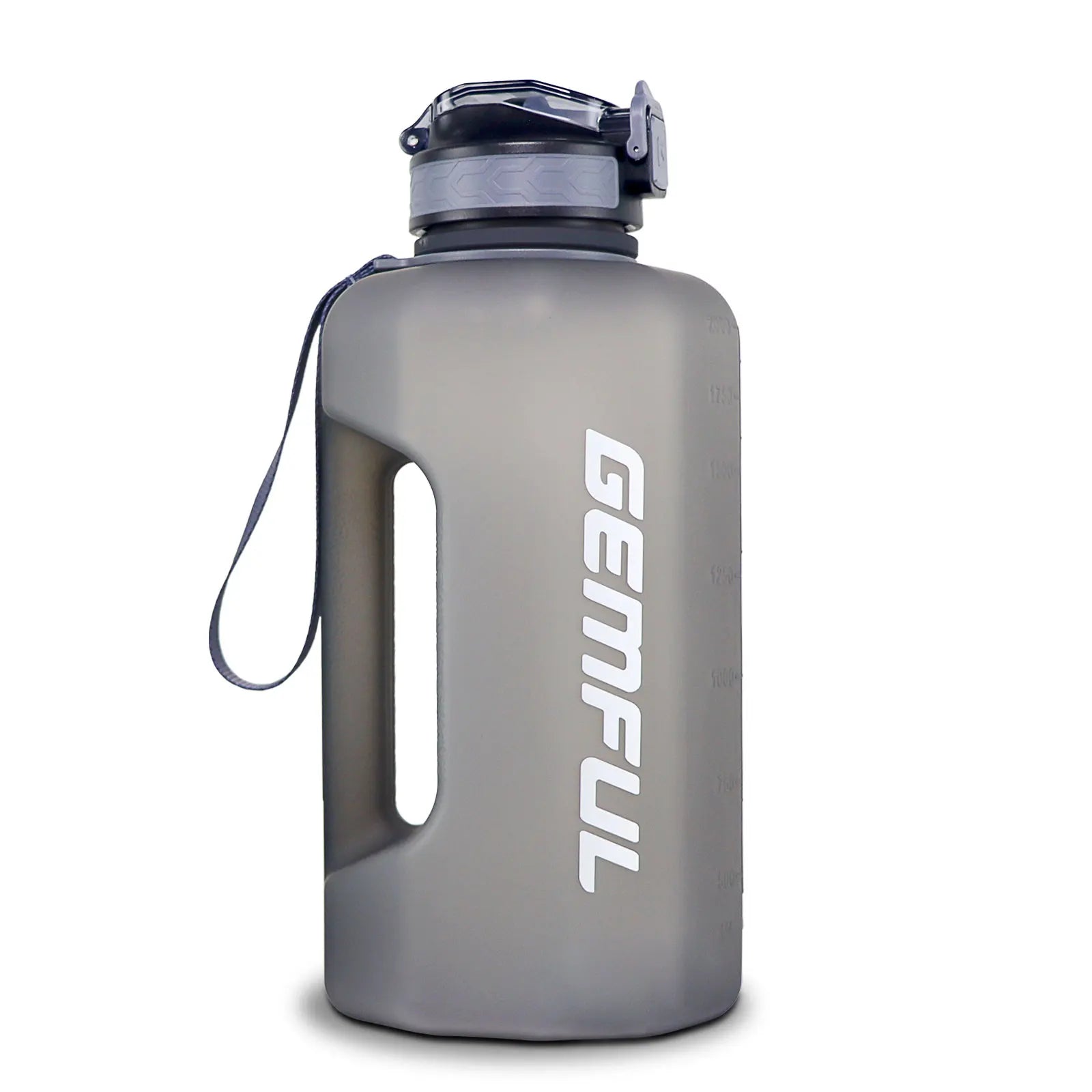 2.2 Liter Water Bottles with Straw Times to Drink Durable Sports Big Jug with Handle Leakproof BPA Free Reusable for Adults