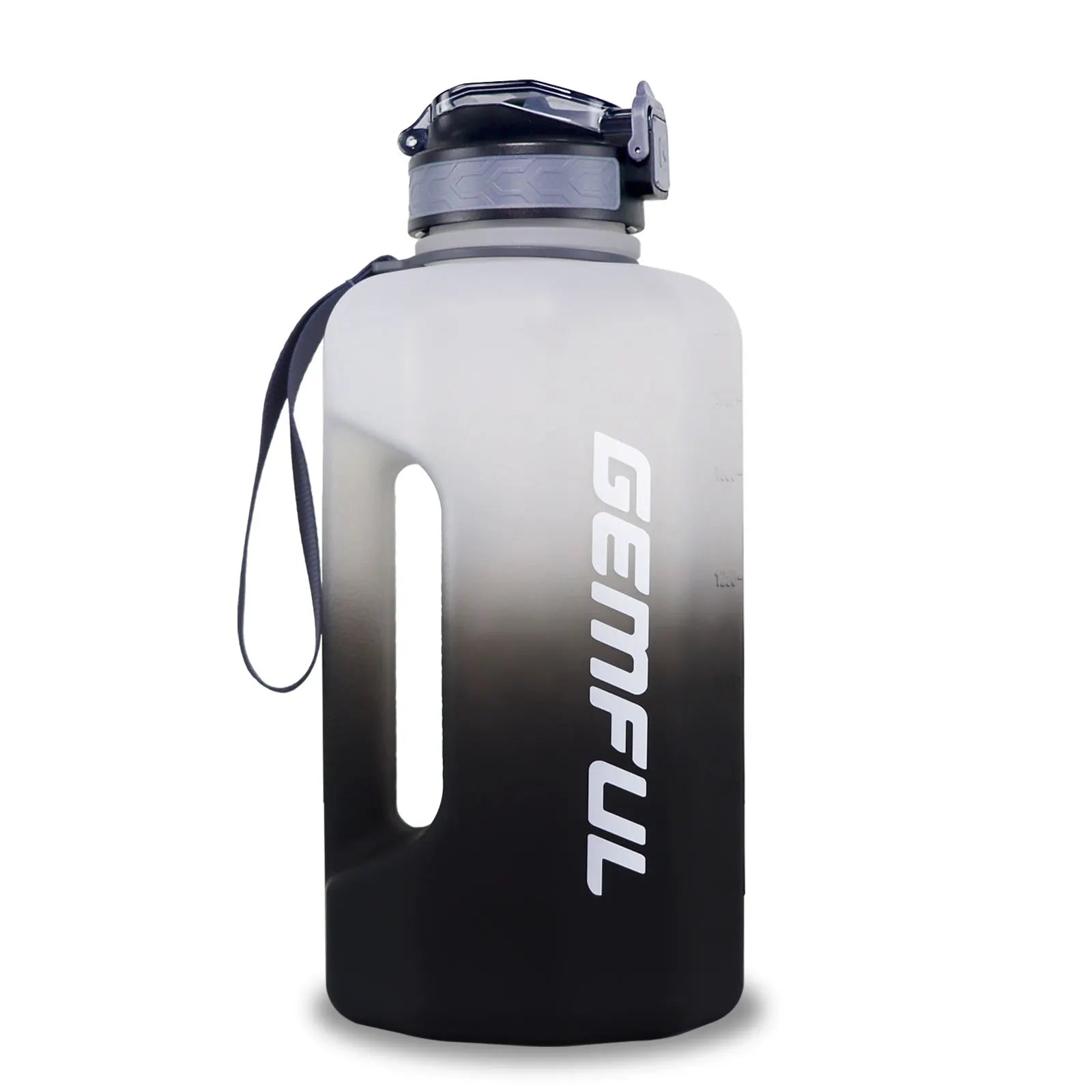 2.2 Liter Water Bottles with Straw Times to Drink Durable Sports Big Jug with Handle Leakproof BPA Free Reusable for Adults