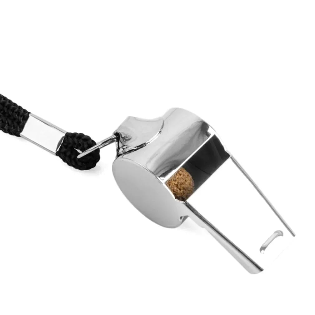 1PC Referee Whistles Metal Whistles Stainless Steel Metal Sports Whistles Sports Equipment With Lanyards Sports Referee Tools