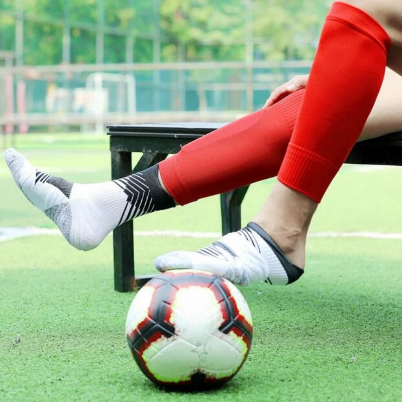 Sports Socks Protective Sports for Men Adult Socks Basketball Football Solid Color Breathable Fitness Artifact Sports Socks Hot